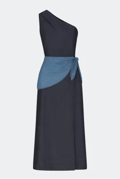 Belembelem chambray midi dress