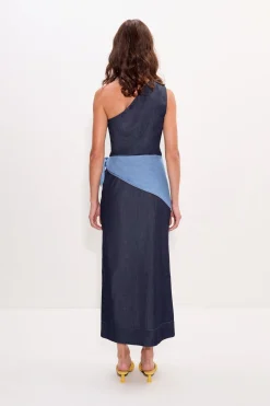 Belembelem chambray midi dress