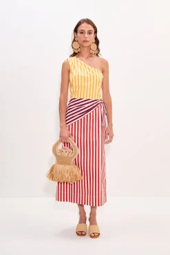 Belembelem poplin midi dress