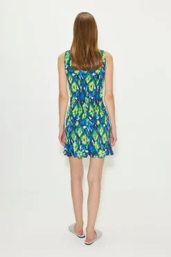 Bellebelle smocked mini dress