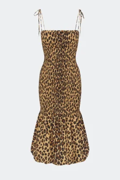 Cantocanto smocked poplin dress