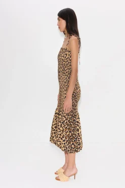 Cantocanto smocked poplin dress