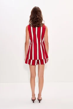 Deldel mar linen vest