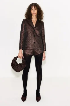 Fleurfleur metallic shorts