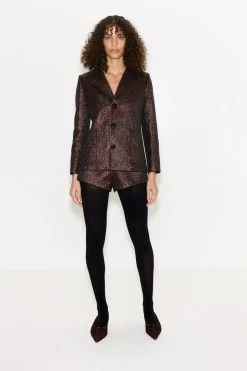 Fleurfleur metallic shorts