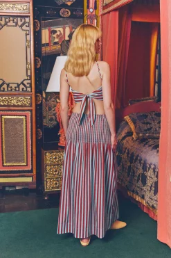 Florflor poplin skirt