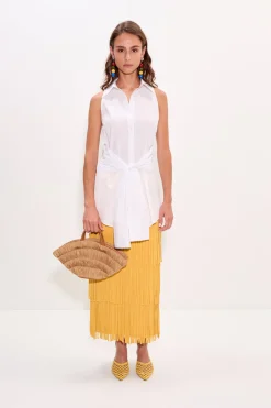 Innainna sleeveless poplin top