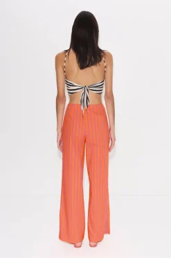 Kitkit poplin tie top