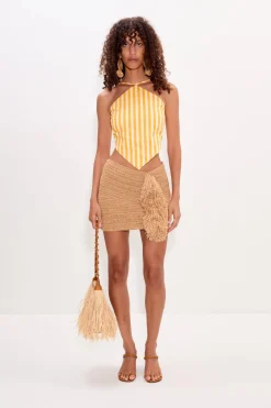 Kitkit poplin tie top