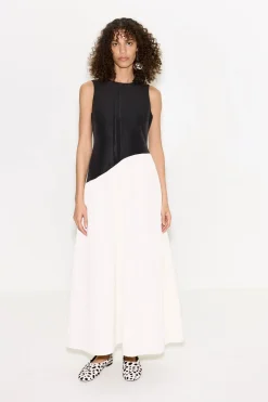 Laurellaurel moire midi dress