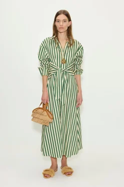 Lochloch poplin maxi dress