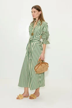 Lochloch poplin maxi dress