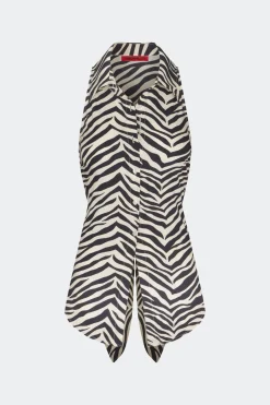 Lochloch sleeveless poplin button up