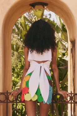 Lochloch sleeveless poplin button up