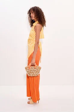 Lochloch sleeveless poplin button up