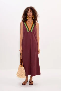 Marmar crochet poplin dress