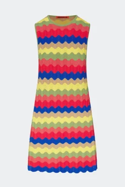 Mojimoji wave mini dress