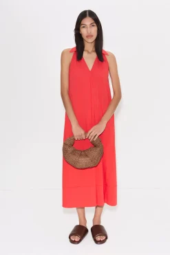 Navanava poplin midi dress