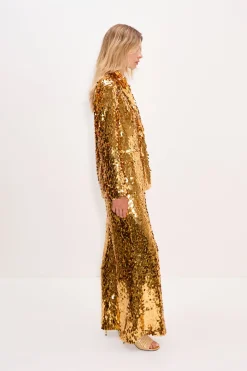 Nellanella sequin wide leg pant