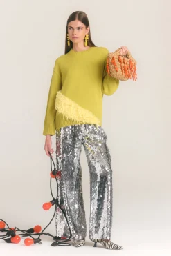Nellanella sequin wide leg pant