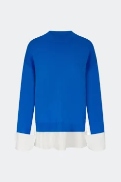 Pippip poplin combo sweater