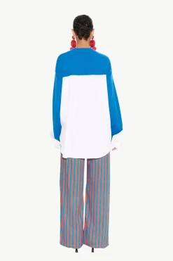 Pippip poplin combo sweater