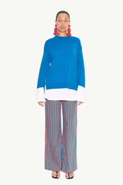 Pippip poplin combo sweater