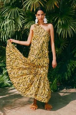 Rearea poplin maxi dress