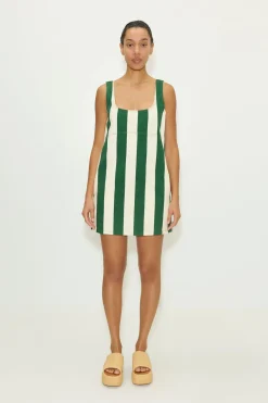 Saharasahara striped denim dress