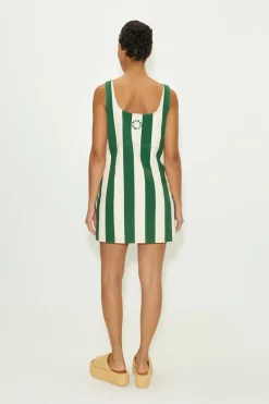 Saharasahara striped denim dress