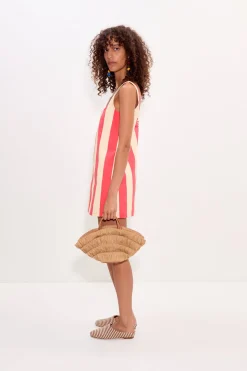 Saharasahara striped denim dress