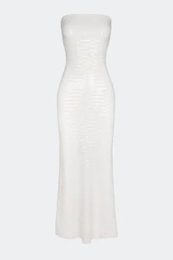 Sculptysculpty strapless piano sequin dress