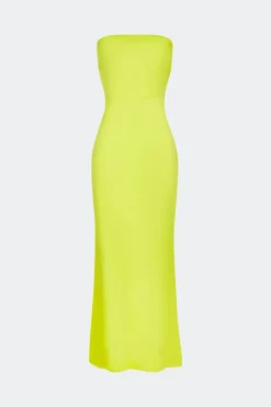 Sculptysculpty strapless satin dress