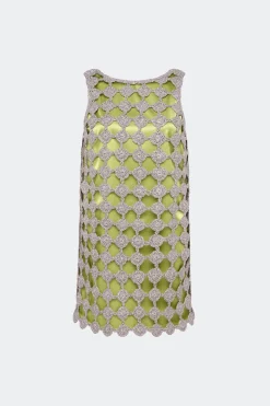 Sinasina crochet mini dress