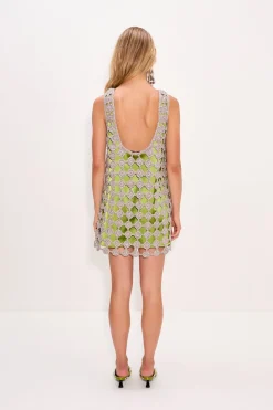 Sinasina crochet mini dress