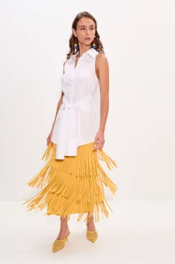 Zaza za knit fringe skirt