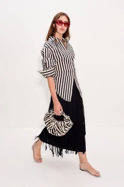 Zaza za knit fringe skirt