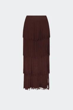 Zaza za knit fringe skirt