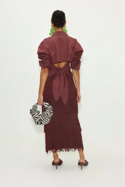 Zaza za knit fringe skirt