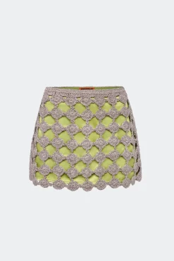 Zerazera crochet mini skirt